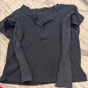Brandy Melville Black Long Sleeve Top
